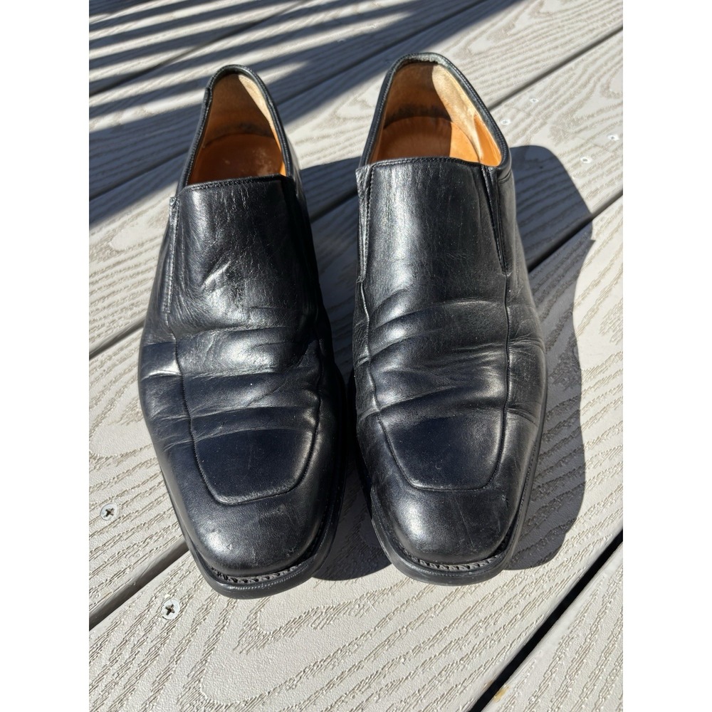 Magnanni Dominguez Black Leather Slip-On Loafers Men's Size 8.5 D Spain 12655 - Picture 6 of 12